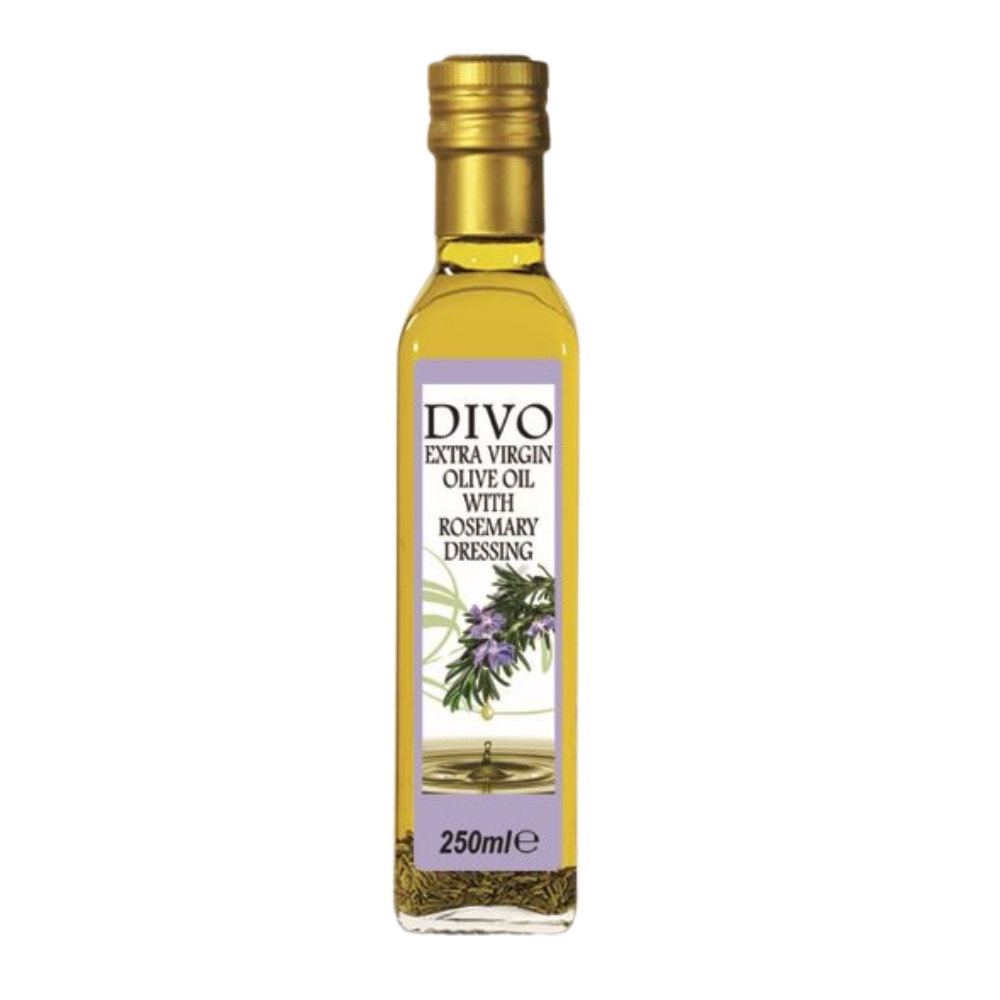 Масло оливковое Divo Extra Virgin с ароматом розмарина, 0,25 л