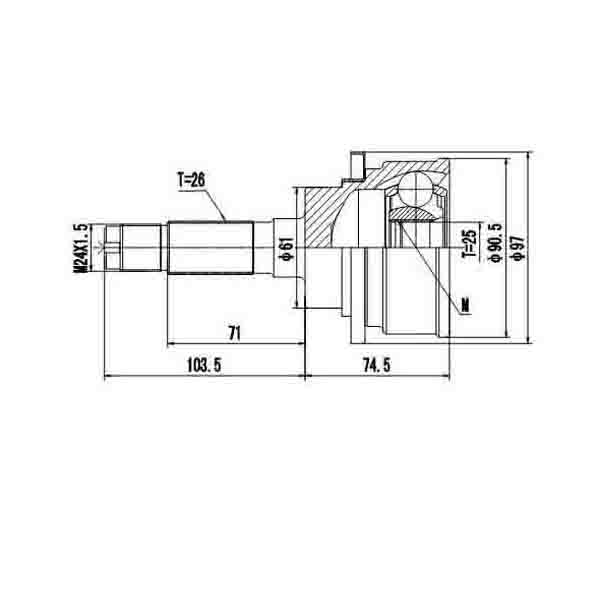 Шрус Наружный Zikmar z87254r