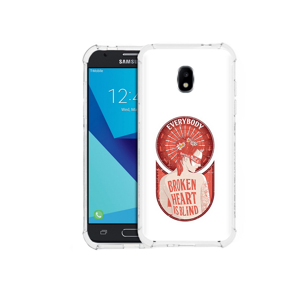 

Чехол MyPads Tocco для Samsung Galaxy J7 Pro девушка разбитое сердце (PT128255.589.310), Прозрачный, Tocco