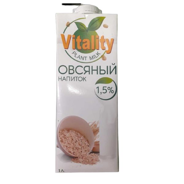 фото Напиток овсяный vitality 1,5% 1 л