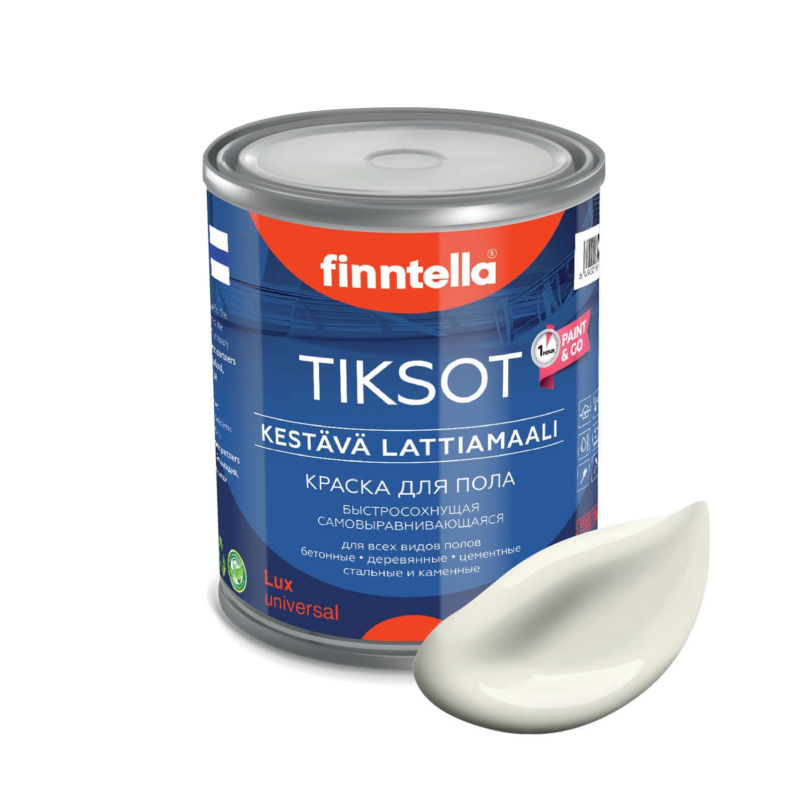 

Краска TIKSOT, ANTIIKKI белый, 0,9л, для пола самовыравнивающаяся TIKSOT. Сохнет за 1 час.