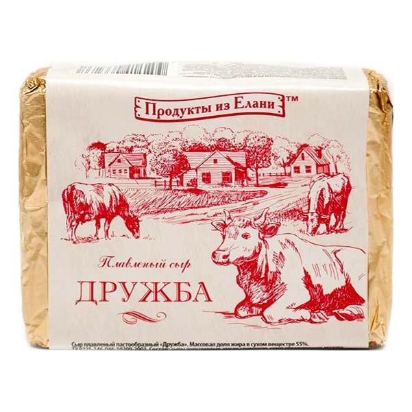 Плавленый сыр Продукты из Елани Дружба 55% 90 г