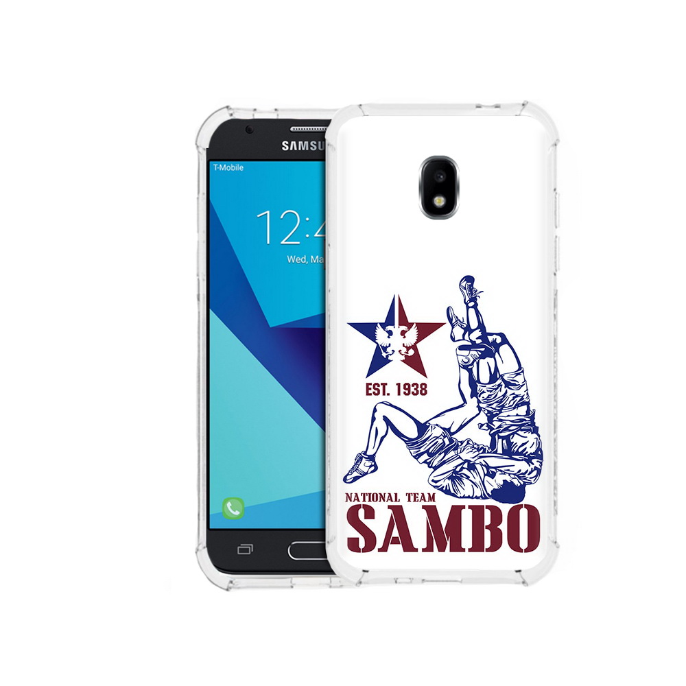 

Чехол MyPads Tocco для Samsung Galaxy J7 Pro единоборства самбо (PT128255.589.344), Прозрачный, Tocco