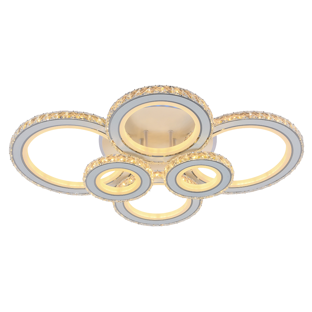 фото Светодиодная люстра profit light 8061/6 wht 288w+8w rgb