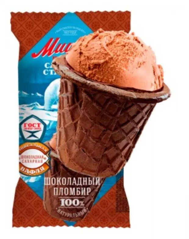

Мороженое пломбир Мишка на полюсе шоколадное с топпингом 400 г