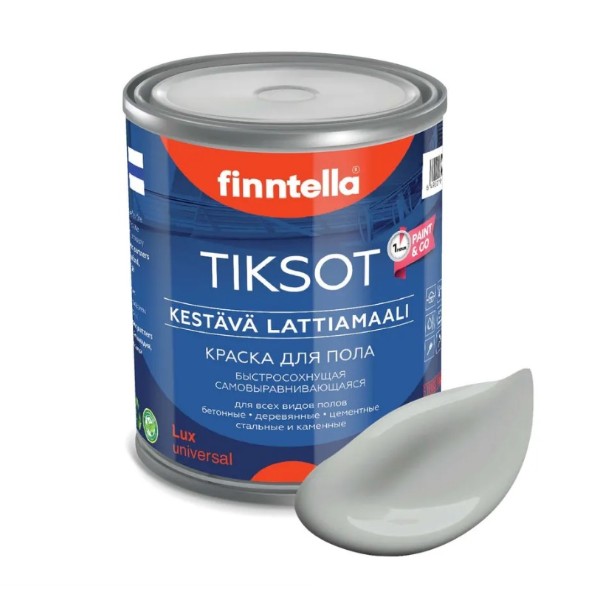 

Краска TIKSOT, SEITTI светло-серый, 9л, KARAMELLI