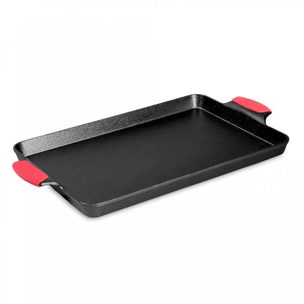 фото Lodge противень для выпекания bakeware, 40х27 см, с силиконовыми прихватами bw15bpa1 lodge