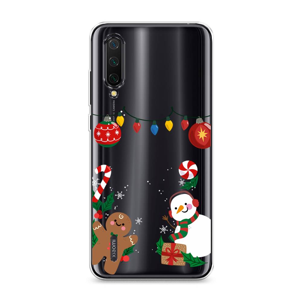 

Чехол на Xiaomi Mi A3 Lite"Новогоднее настроение", Коричневый;красный;зеленый, 36250-5