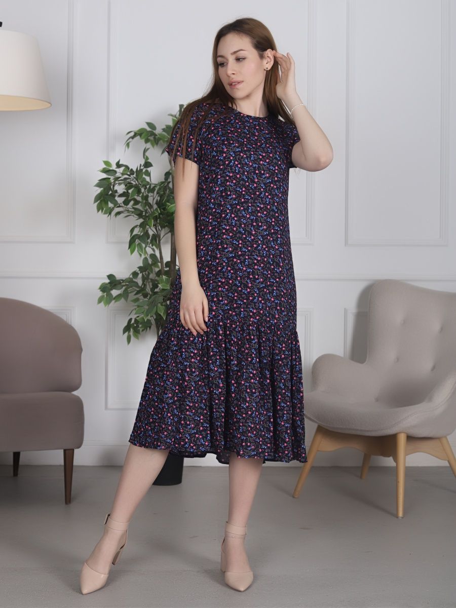 Платье женское Louren Wilton Пл-2023-1- черное 50 RU