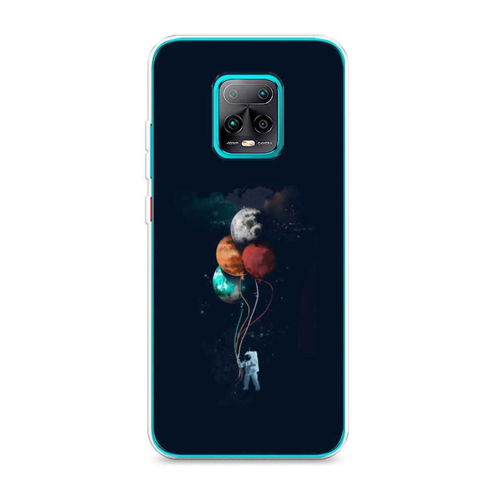 

Чехол на Xiaomi Redmi 10X Pro 5G "Космонавт с шариками", Разноцветный, 38650-4