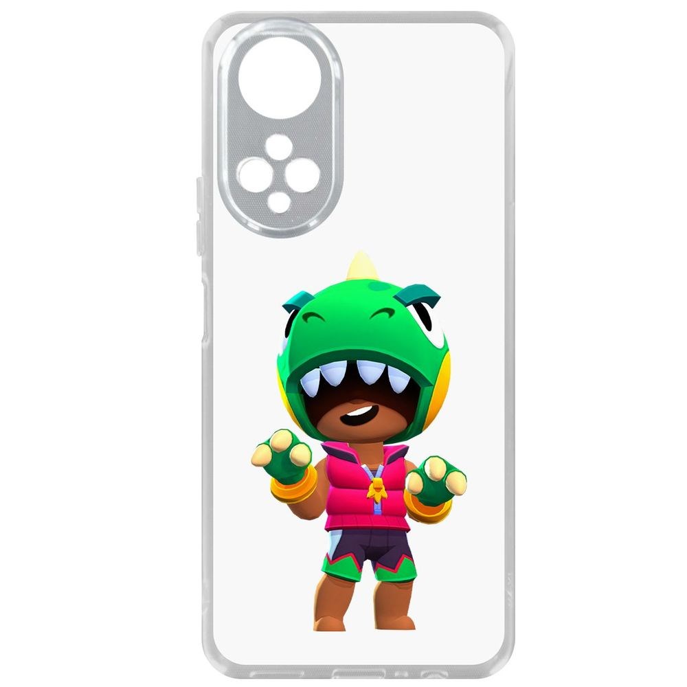 

Чехол-накладка Brawl Stars-Дино Леон для Honor X7, Прозрачный