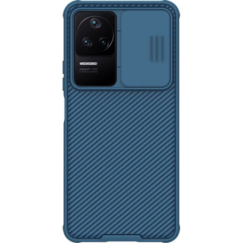 фото Чехол nillkin camshield pro case с защитой камеры для poco f4 (синий)