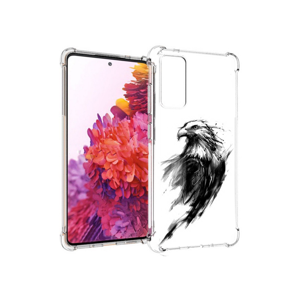 

Чехол MyPads Tocco для Samsung Galaxy S20 FE чб птица (PT153647.496.670), Прозрачный, Tocco
