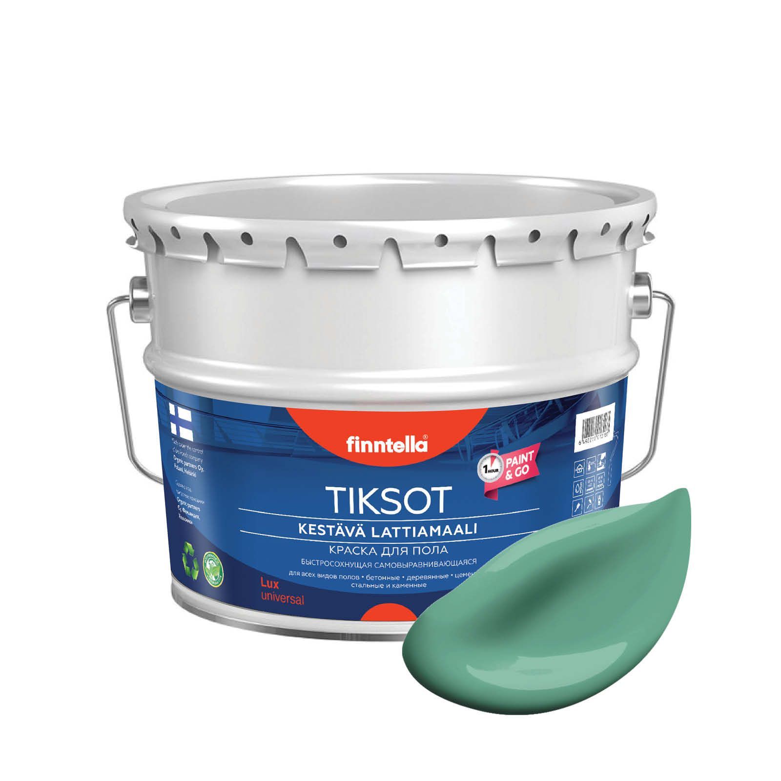 

Краска TIKSOT, JADE бирюзовый, 9л, Зеленый, 1