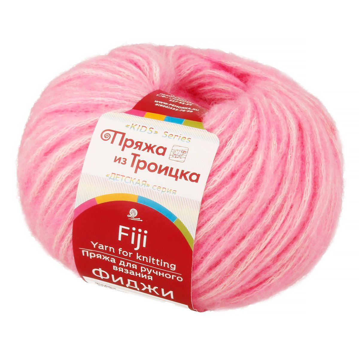 

Пряжа из Троицка Фиджи 50г/95м 370 флокс, 2 шт