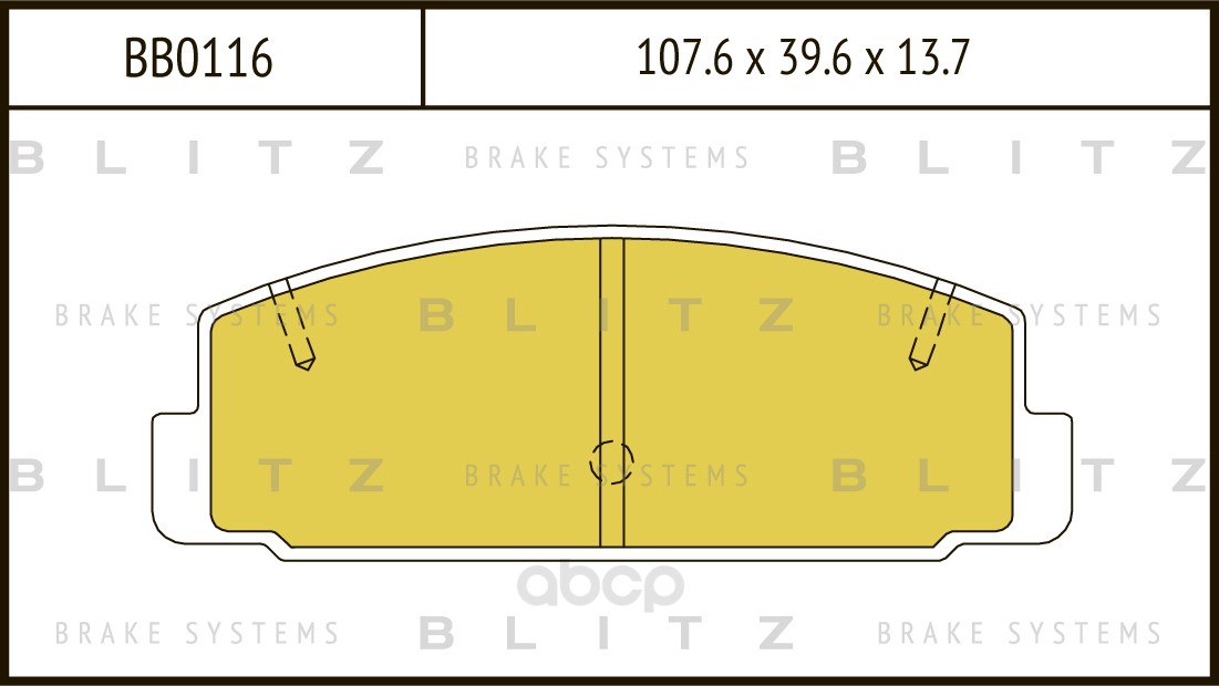 

Колодки Дисковые Задние Маzdа 3231.4-2.0Тd 98-03/6 1.8-2.0D 02> BLITZ bb0116 Вв0116