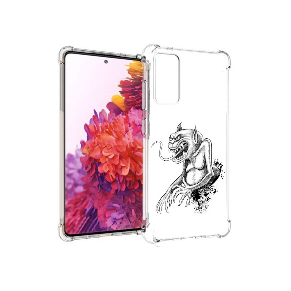

Чехол MyPads Tocco для Samsung Galaxy S20 FE чорт (PT153647.496.692), Прозрачный, Tocco
