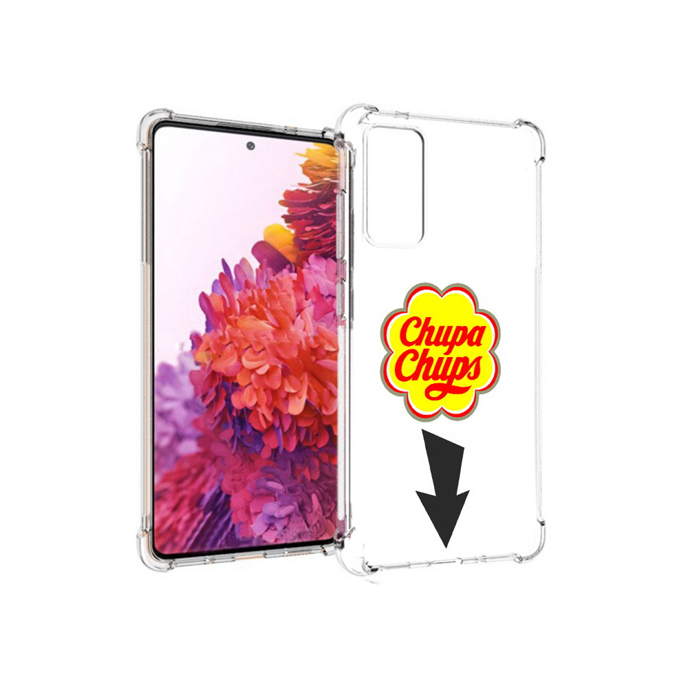 

Чехол MyPads Tocco для Samsung Galaxy S20 FE чупа чупс (PT153647.496.694), Прозрачный, Tocco
