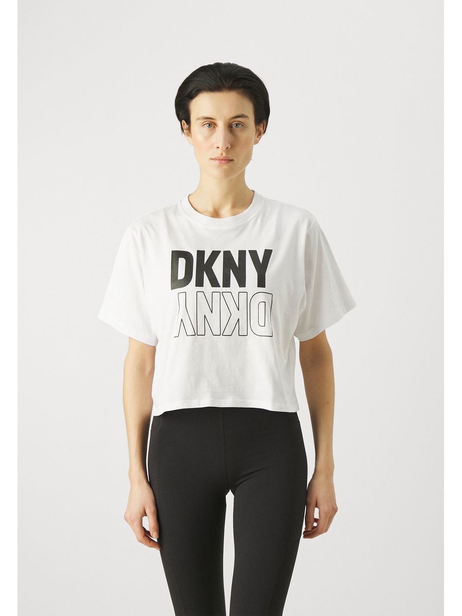 

Футболка женская DKNY DK141D02W белая S, Белый, DK141D02W