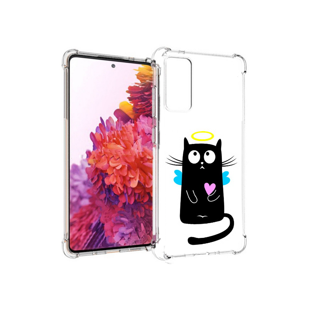 

Чехол MyPads Tocco для Samsung Galaxy S20 FE Кот ангелок (PT153647.496.96), Прозрачный, Tocco