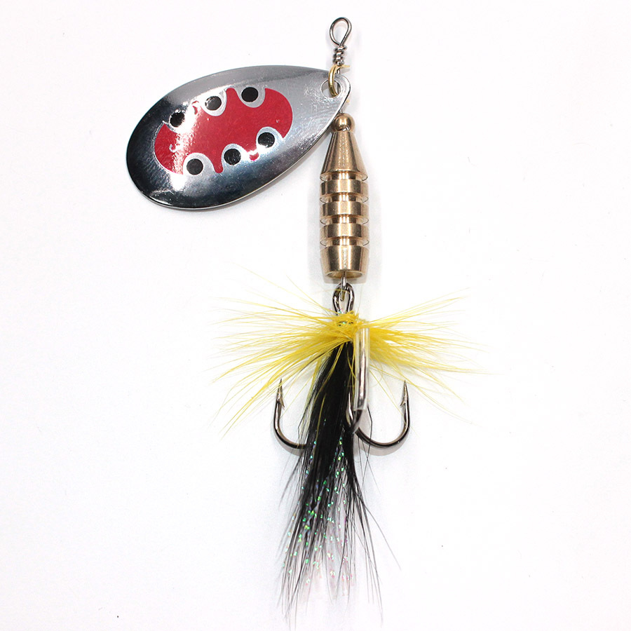 

Блесна вертушка для рыбалки Namazu Gorana, вес 16 г, цвет 05, Красный;серебристый;черный, Gorana