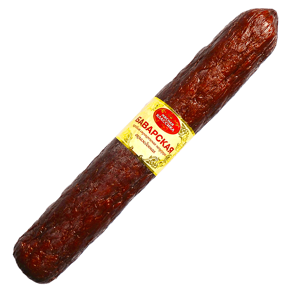 

Колбаса Мясная классика Баварская сырокопченая ~ 1 кг