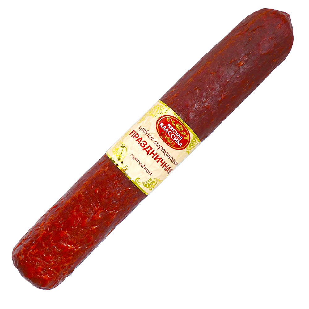 

Колбаса Мясная классика Праздничная сырокопченая 1 кг