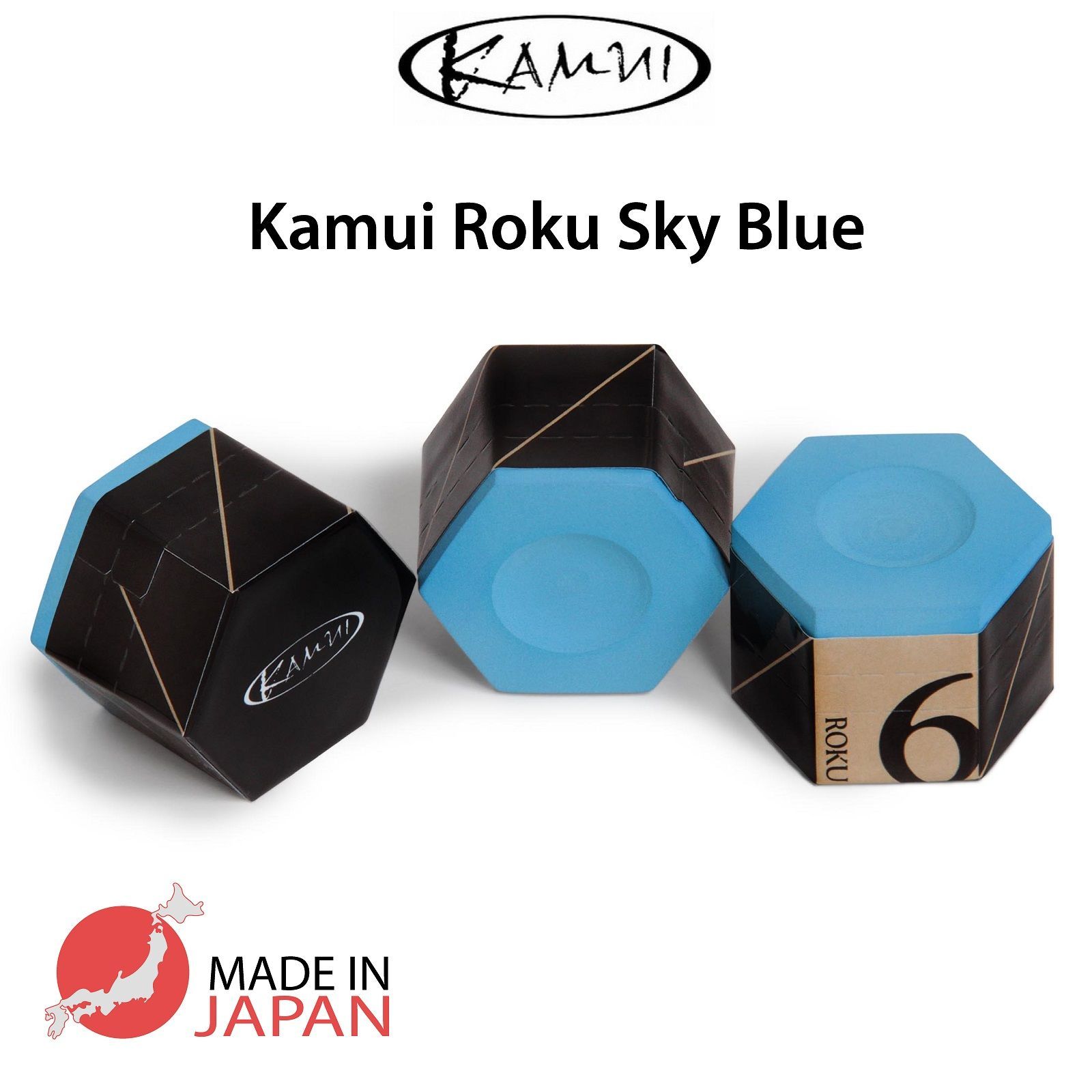 

Бильярдный мел Kamui Roku Sky Blue, Синий, kamuichalk-ebilliard