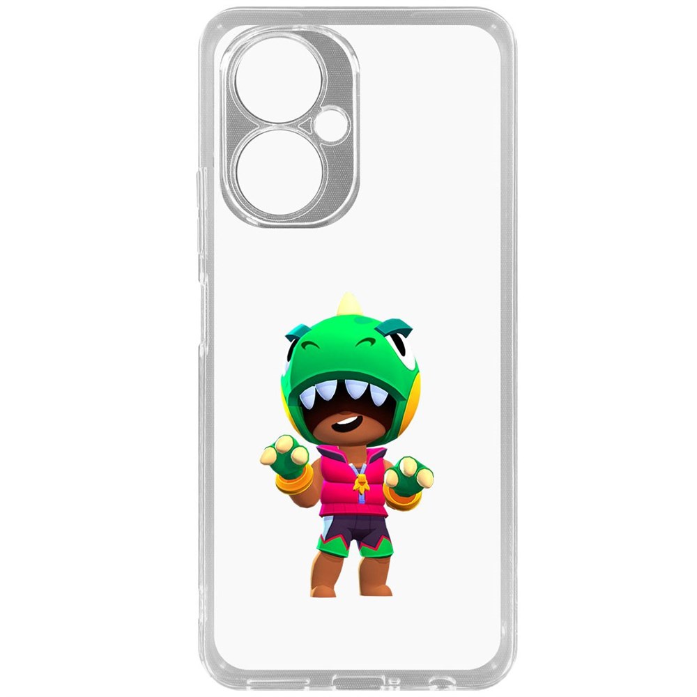 

Чехол-накладка Brawl Stars-Дино Леон для Tecno Camon 19, Прозрачный