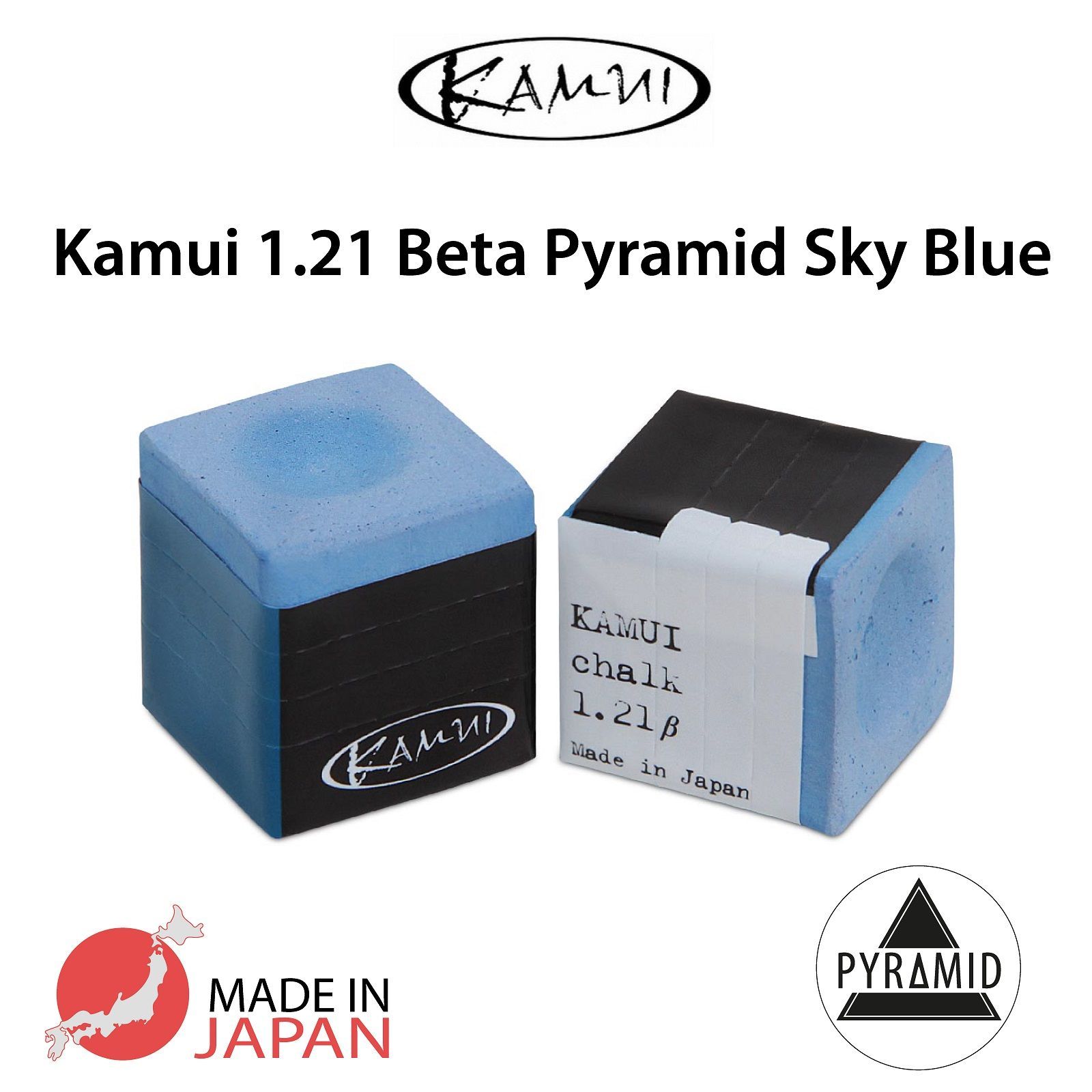 Бильярдный мел Kamui 121 Beta Pyramid Sky Blue 2715₽