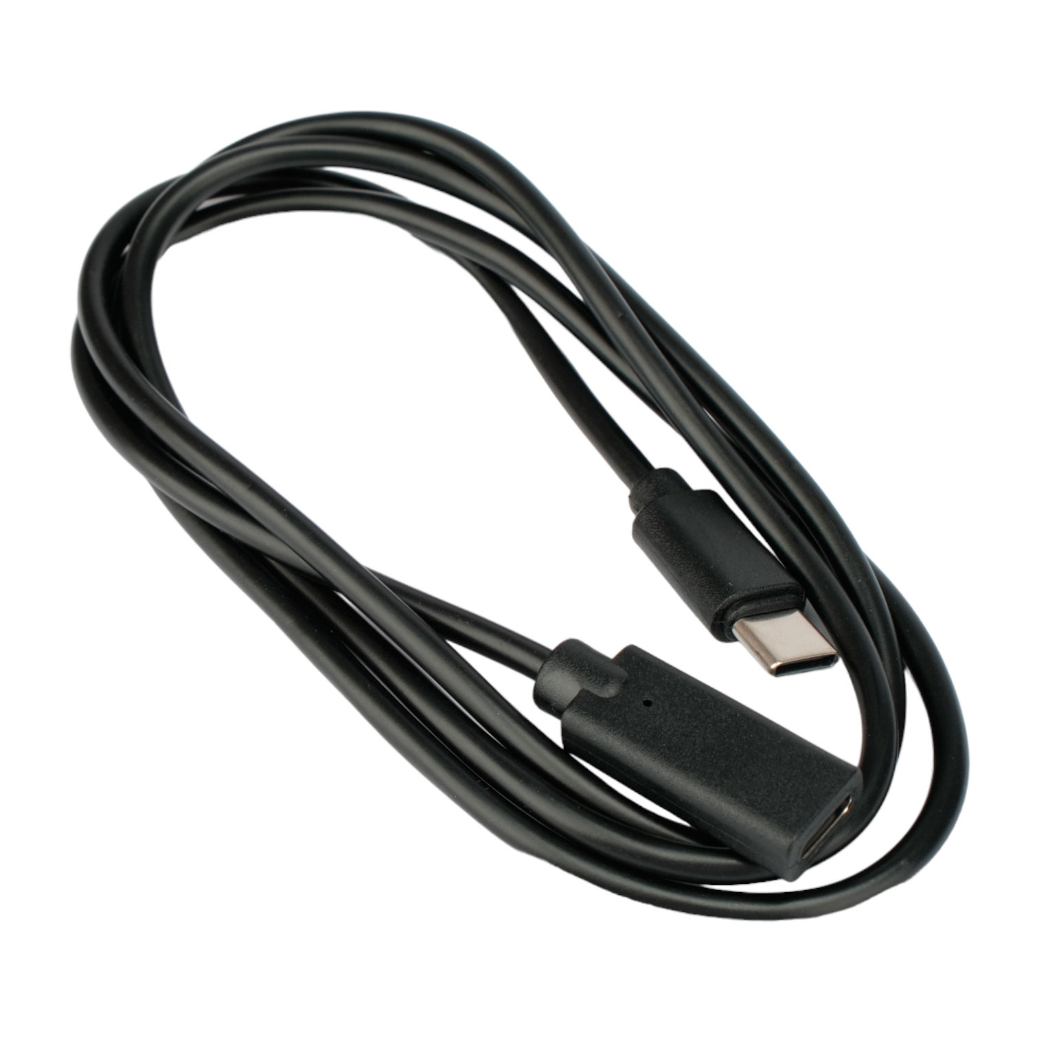 Кабель USB2.0 Cablexpert Type-C(М)/Type-C(F), 3A, 60Вт, PD/QC3.0, медь,1м, черный, пакет