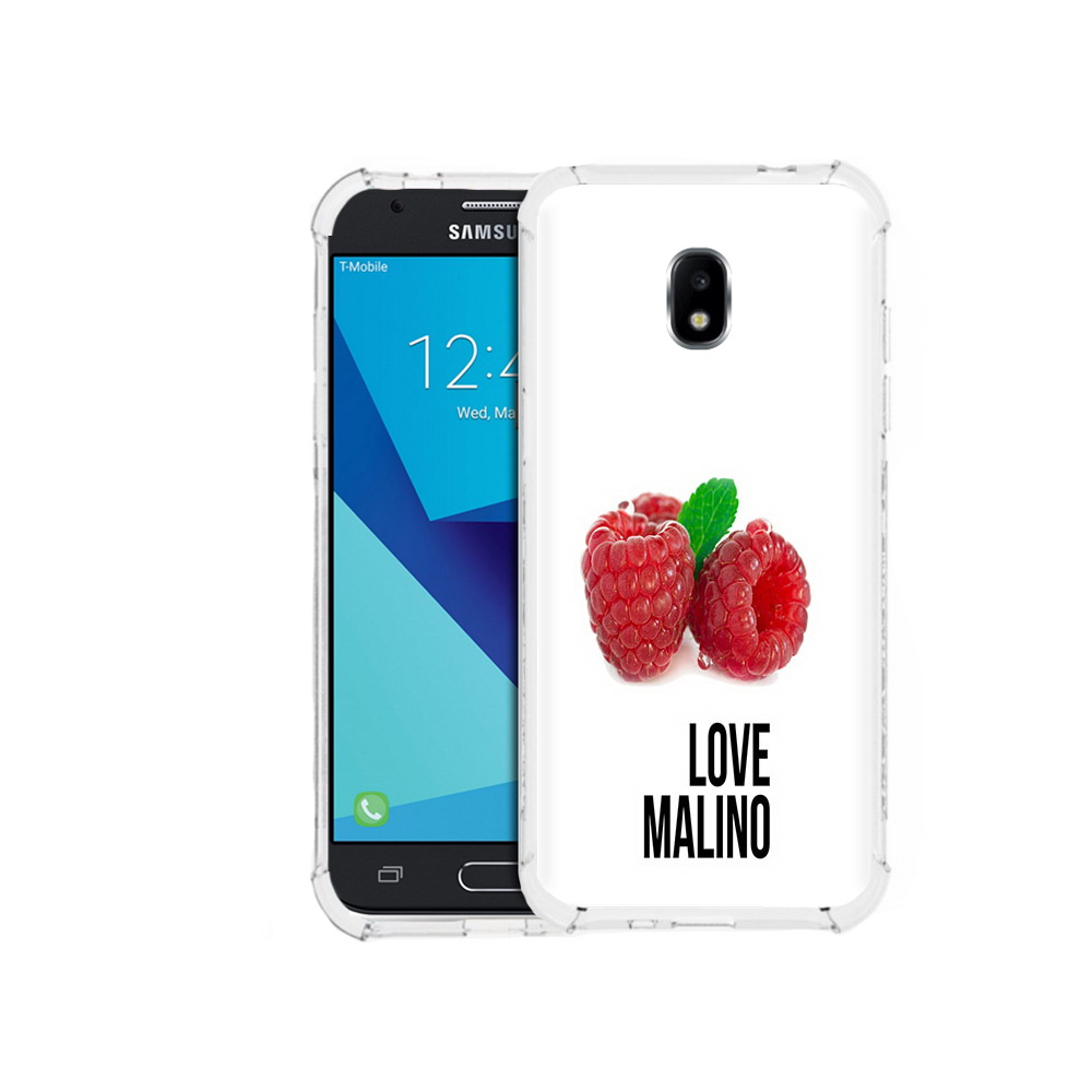

Чехол MyPads Tocco для Samsung Galaxy J7 Pro Бренд лове малино (PT128255.589.36), Прозрачный, Tocco