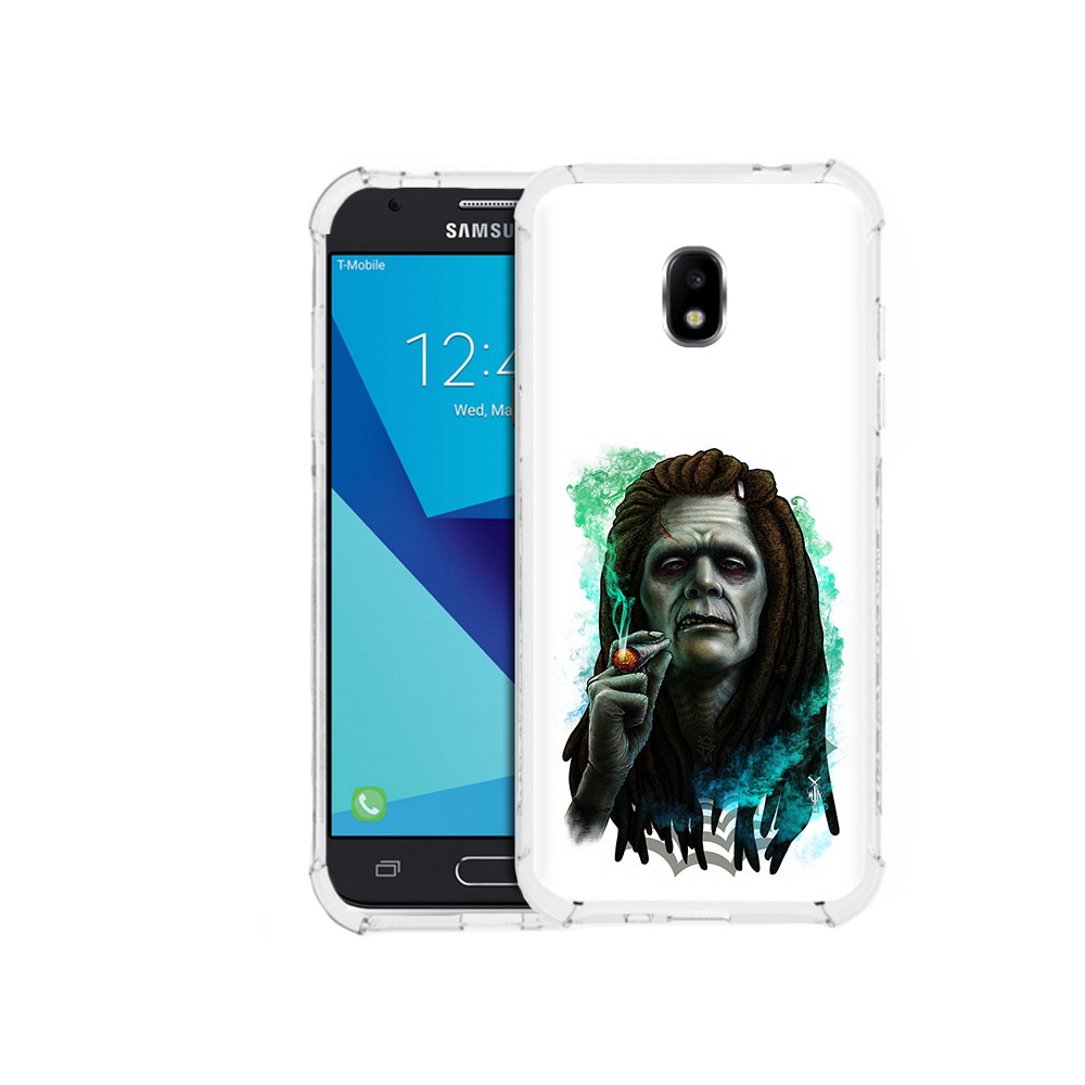 

Чехол MyPads Tocco для Samsung Galaxy J7 Pro зеленый мужчина с сигаретой, Прозрачный, Tocco