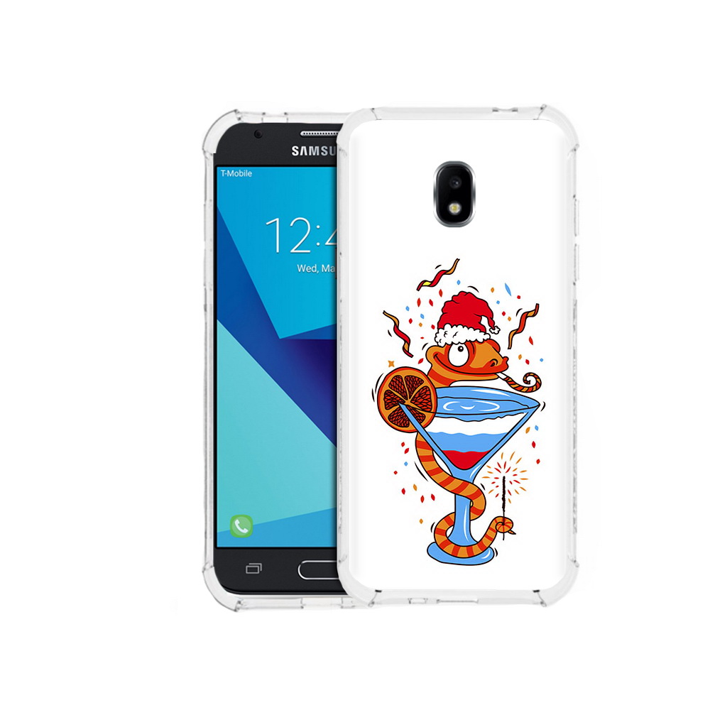 

Чехол MyPads Tocco для Samsung Galaxy J7 Pro змейка (PT128255.589.364), Прозрачный, Tocco