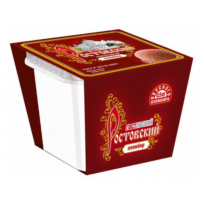 

Мороженое пломбир Ростовский ГОСТовский шоколадное 500 г