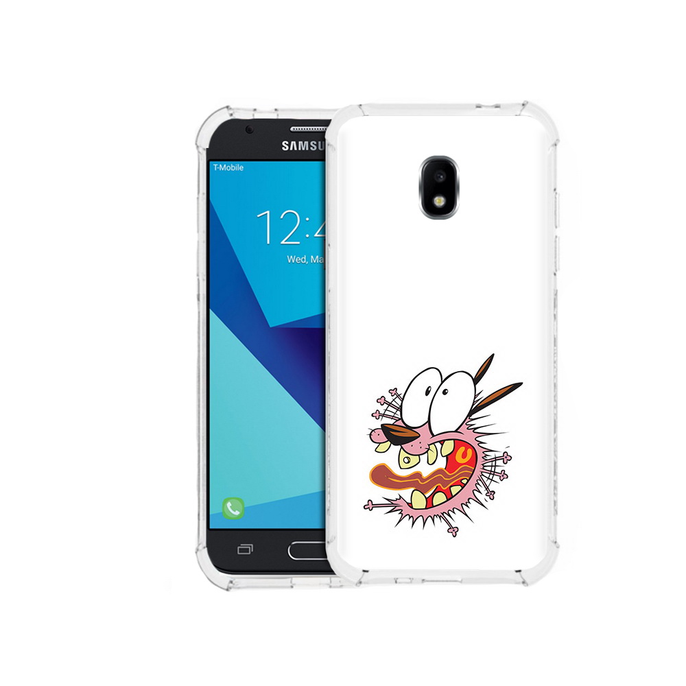 

Чехол MyPads Tocco для Samsung Galaxy J7 Pro испуганный бобик (PT128255.589.381), Прозрачный, Tocco