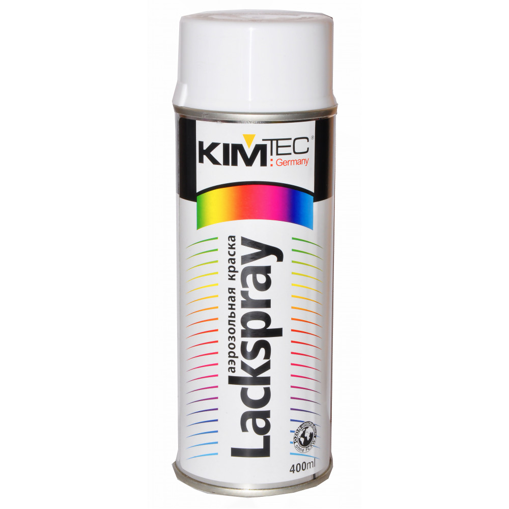 

KIM TEC Краска аэрозольная белая глянц. 400мл RAL9003 11587799