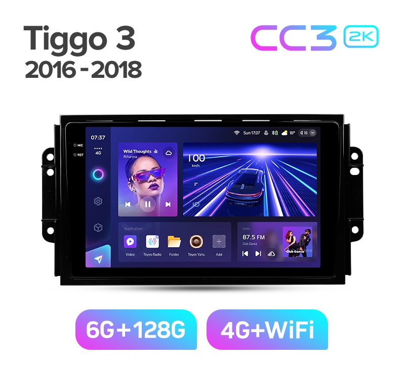 Магнитола TEYES CHERY TIGGO 3 2016-2018 г CC3 2K 6128ГБ 4189000₽