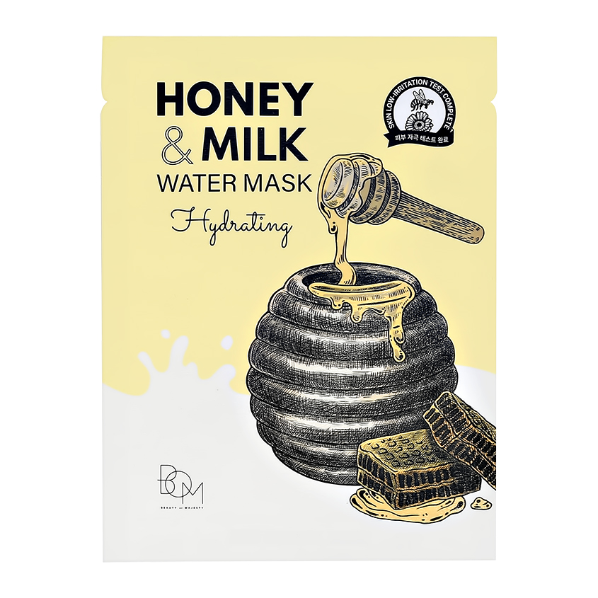 Маска для лица BOM с молочными протеинами и экстрактом меда увлажняющая 25 г