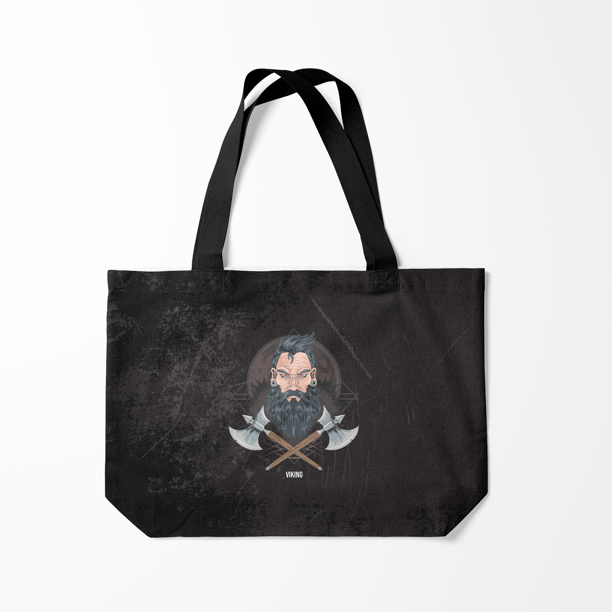

Сумка шoппер унисекс Burnettie Viking, черный, Viking