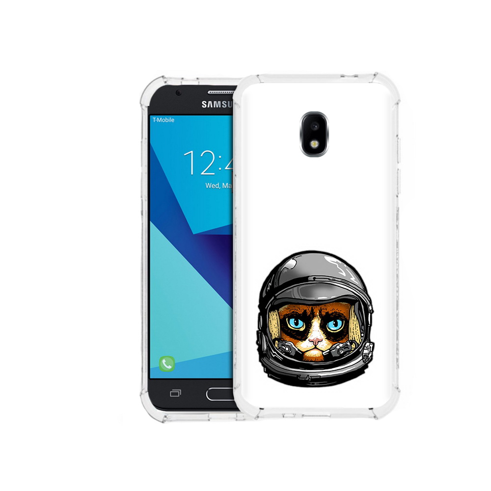 

Чехол MyPads Tocco для Samsung Galaxy J7 Pro кот космонавт (PT128255.589.400), Прозрачный, Tocco