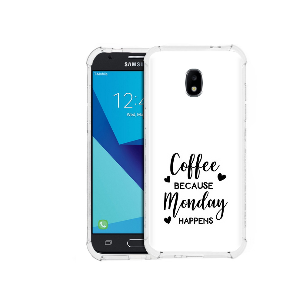 

Чехол MyPads Tocco для Samsung Galaxy J7 Pro кофе и понедельник стал счастливым, Прозрачный, Tocco