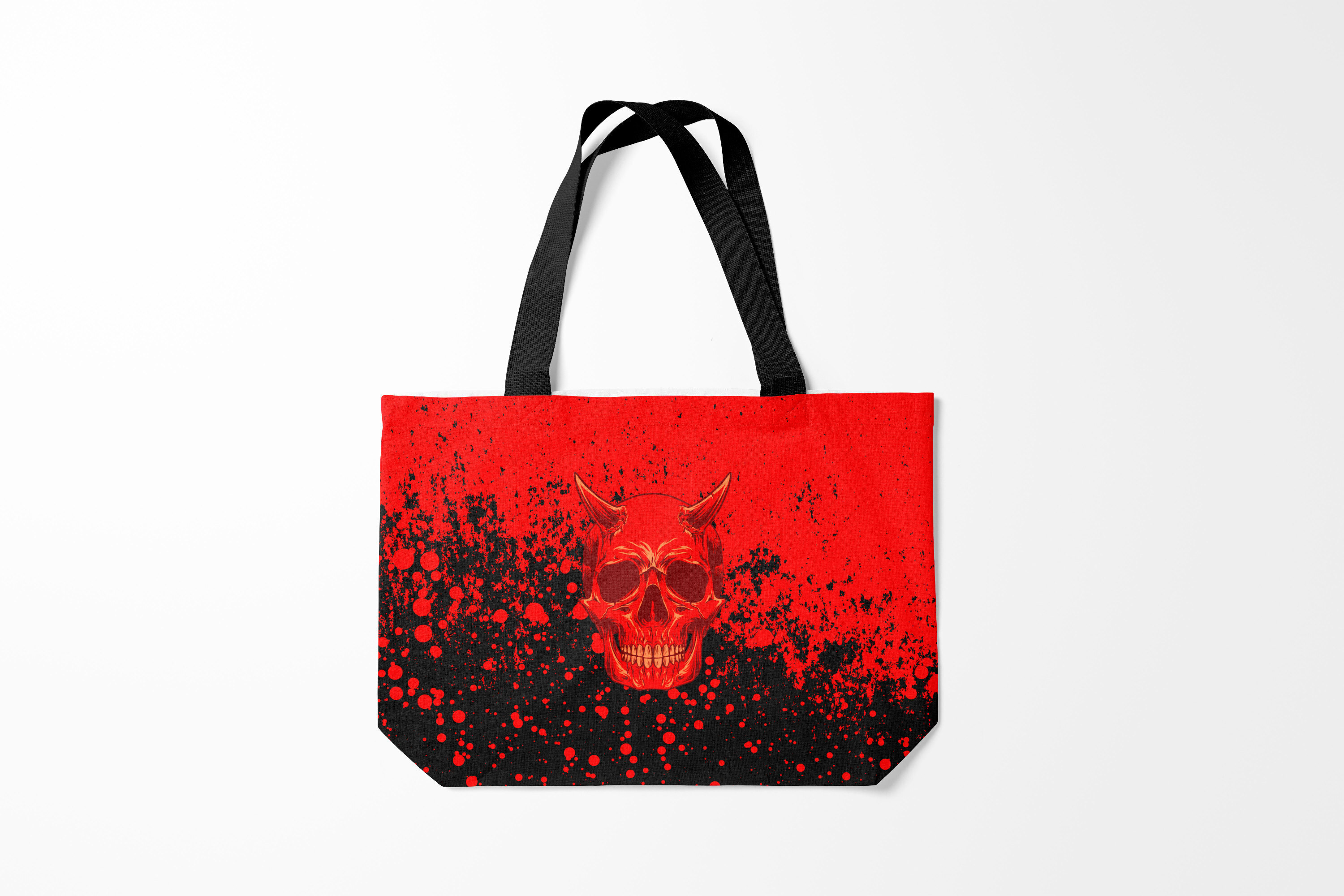 

Сумка шoппер унисекс Burnettie Монстры привидения и дьяволы Devil Skull, черный; красный, Монстры привидения и дьяволы Devil Skull