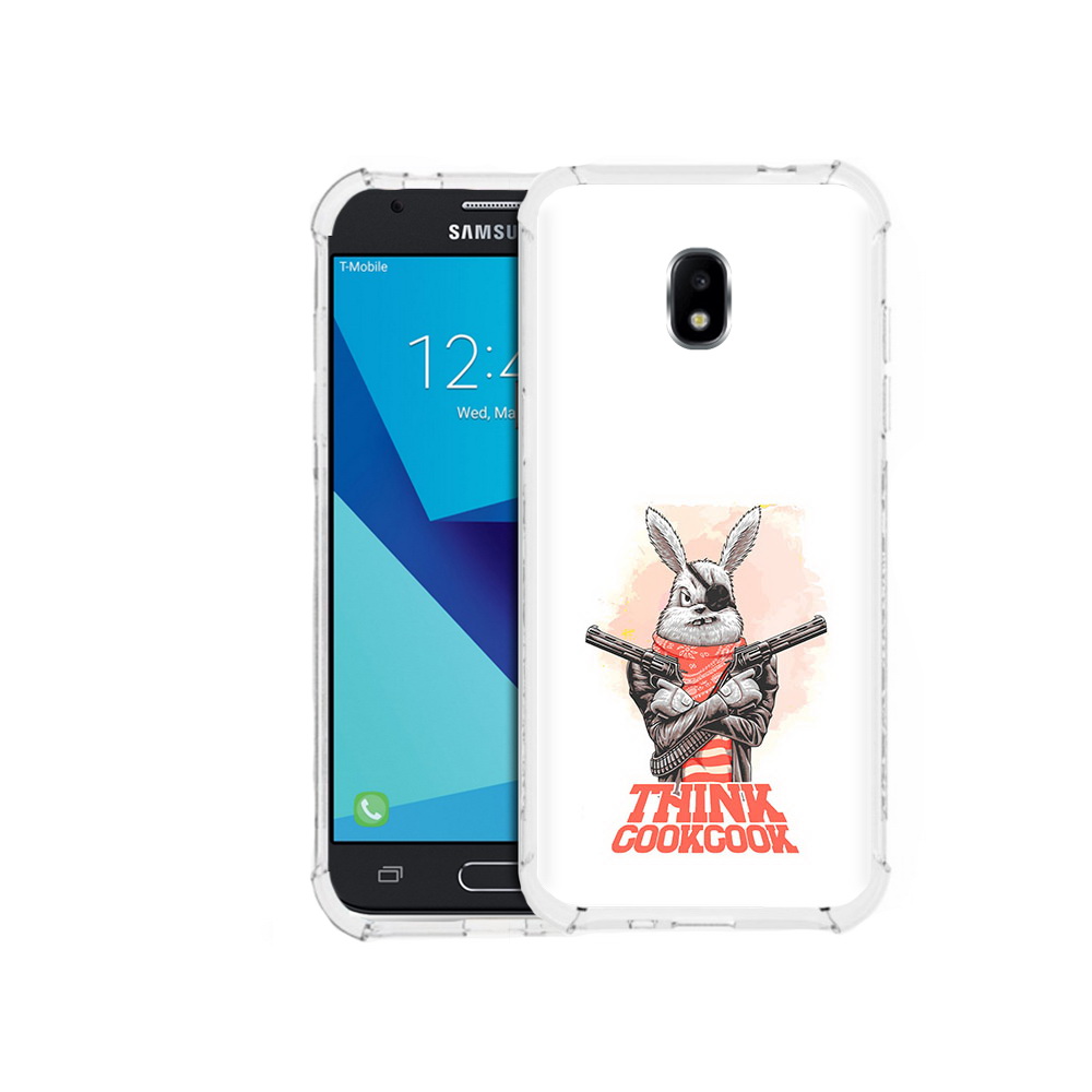 

Чехол MyPads Tocco для Samsung Galaxy J7 Pro кролик пират (PT128255.589.419), Прозрачный, Tocco