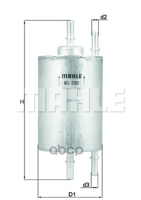 

Топливный фильтр Mahle/Knecht kl592