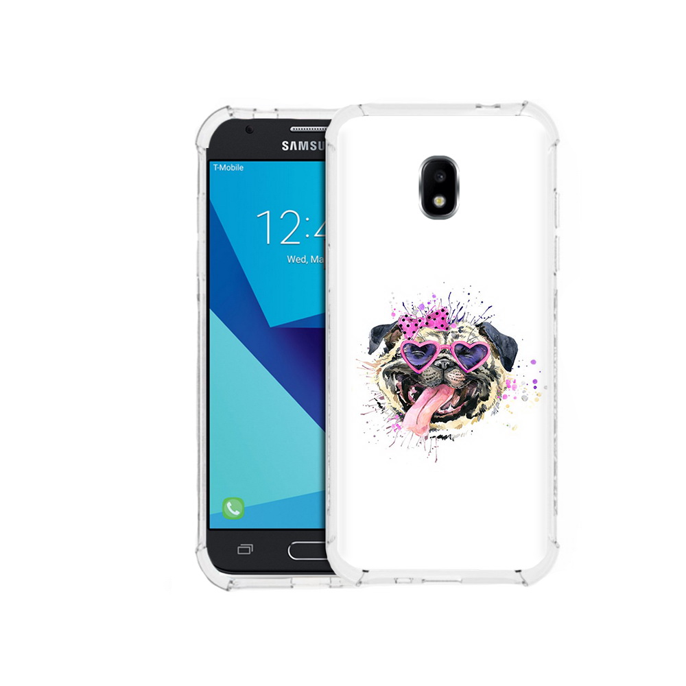 

Чехол MyPads Tocco для Samsung Galaxy J7 Pro Веселая собака (PT128255.589.43), Прозрачный, Tocco