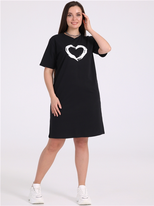 Платье женское Апрель 615жен804нР черное 104/164