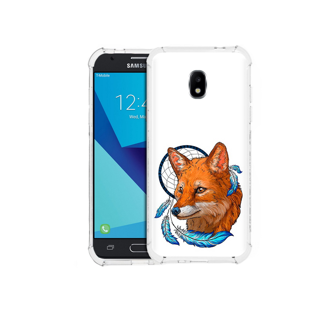 

Чехол MyPads Tocco для Samsung Galaxy J7 Pro лиса и ловец снов (PT128255.589.438), Прозрачный, Tocco