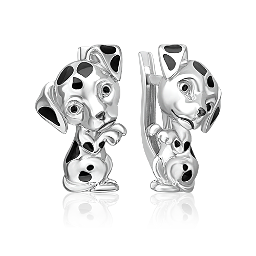 

Серьги из серебра PLATINA jewelry 02-5157-00-000-0200, эмаль, 02-5157-00-000-0200