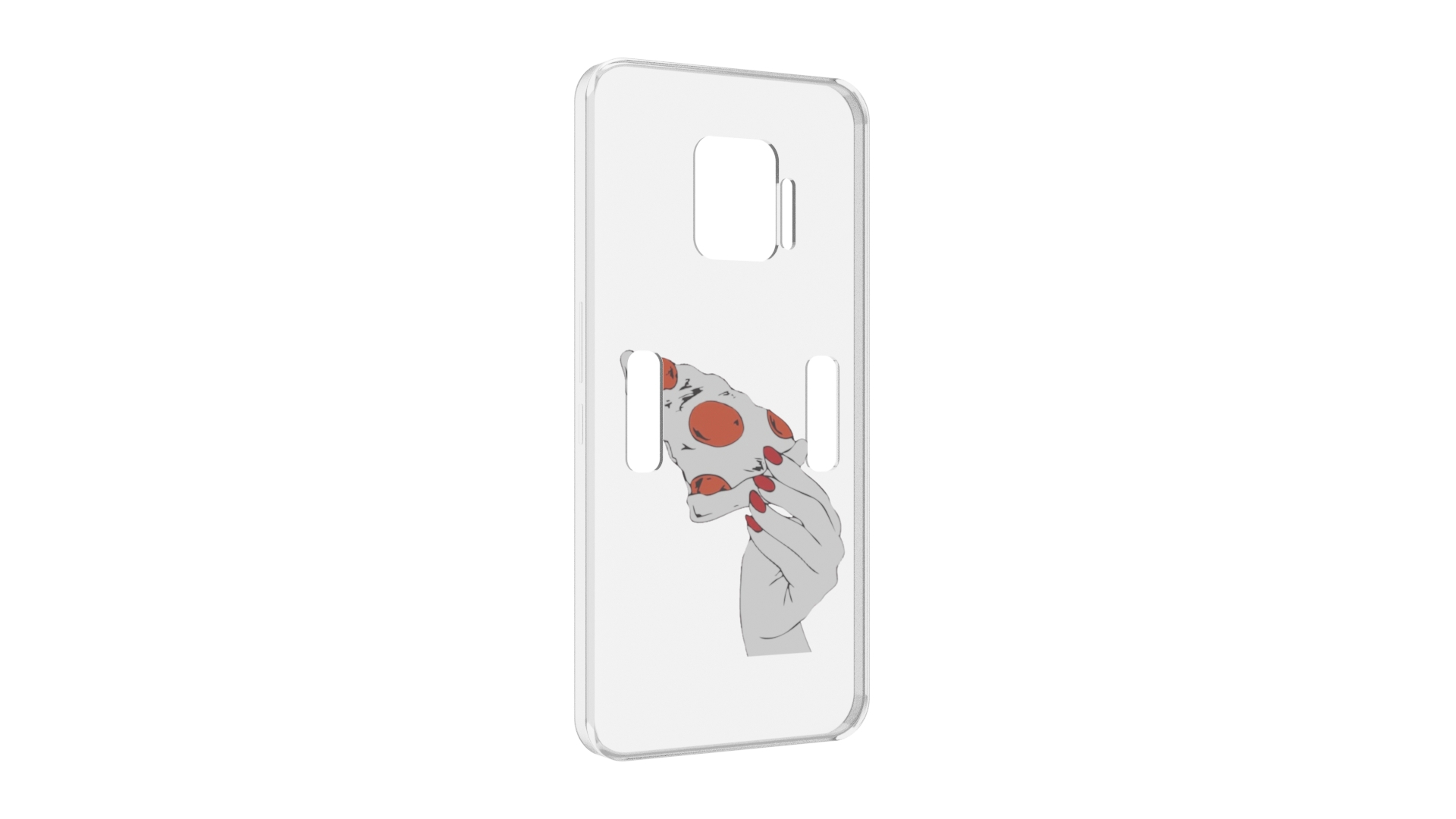

Чехол MyPads белая-пицца для ZTE Nubia Red Magic 7 Pro, Прозрачный, Tocco
